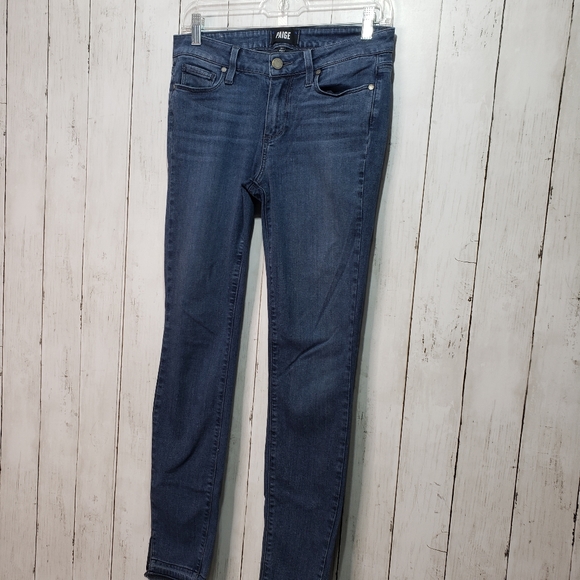 Paige Verdugo Ultra Skinny Davis Jeans Raw Hem - Picture 2 of 7